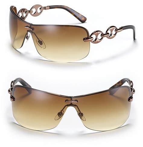 gucci rimless shield sunglasses|gucci unisex sunglasses.